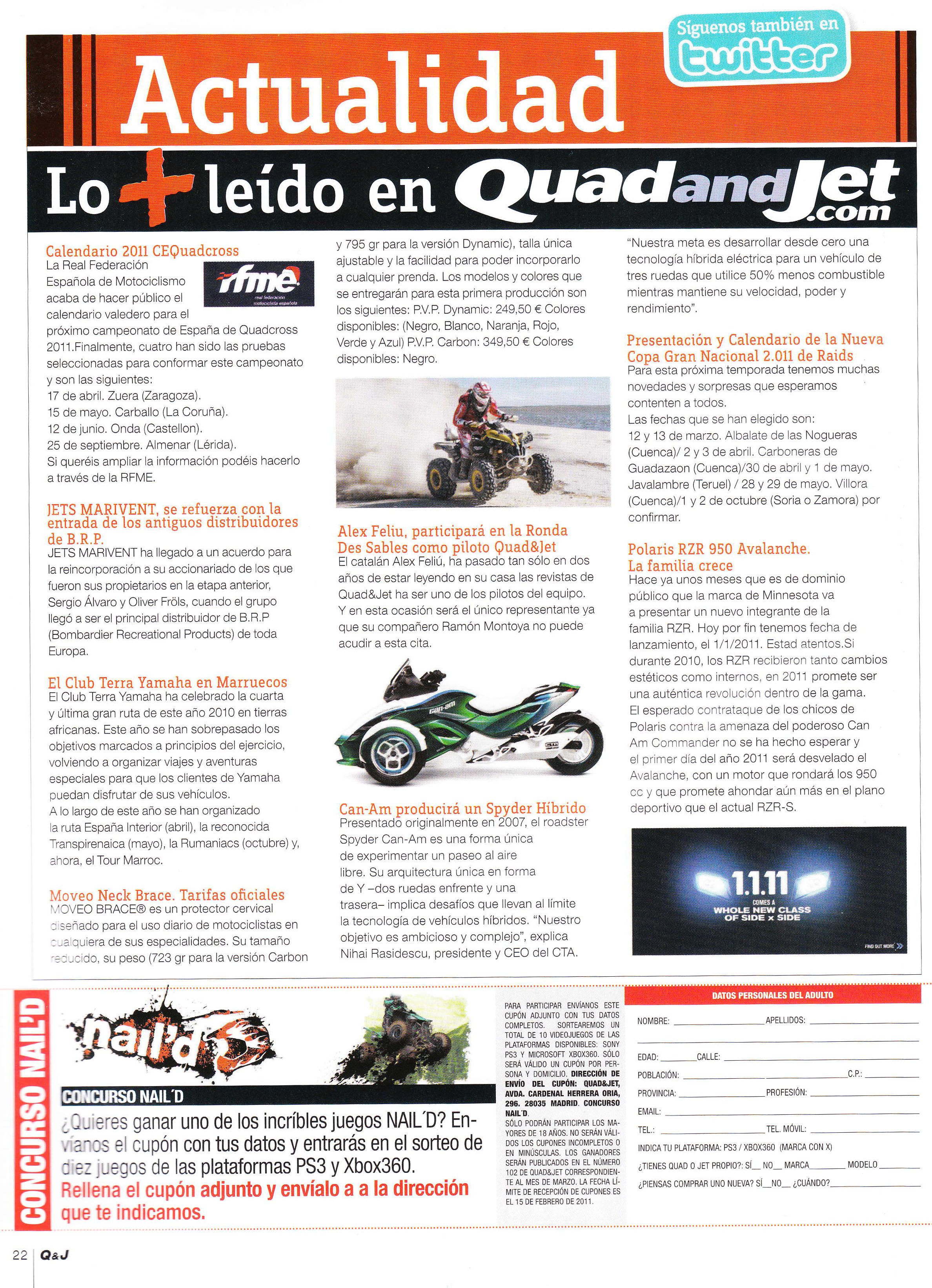 Quad and Jet 2011